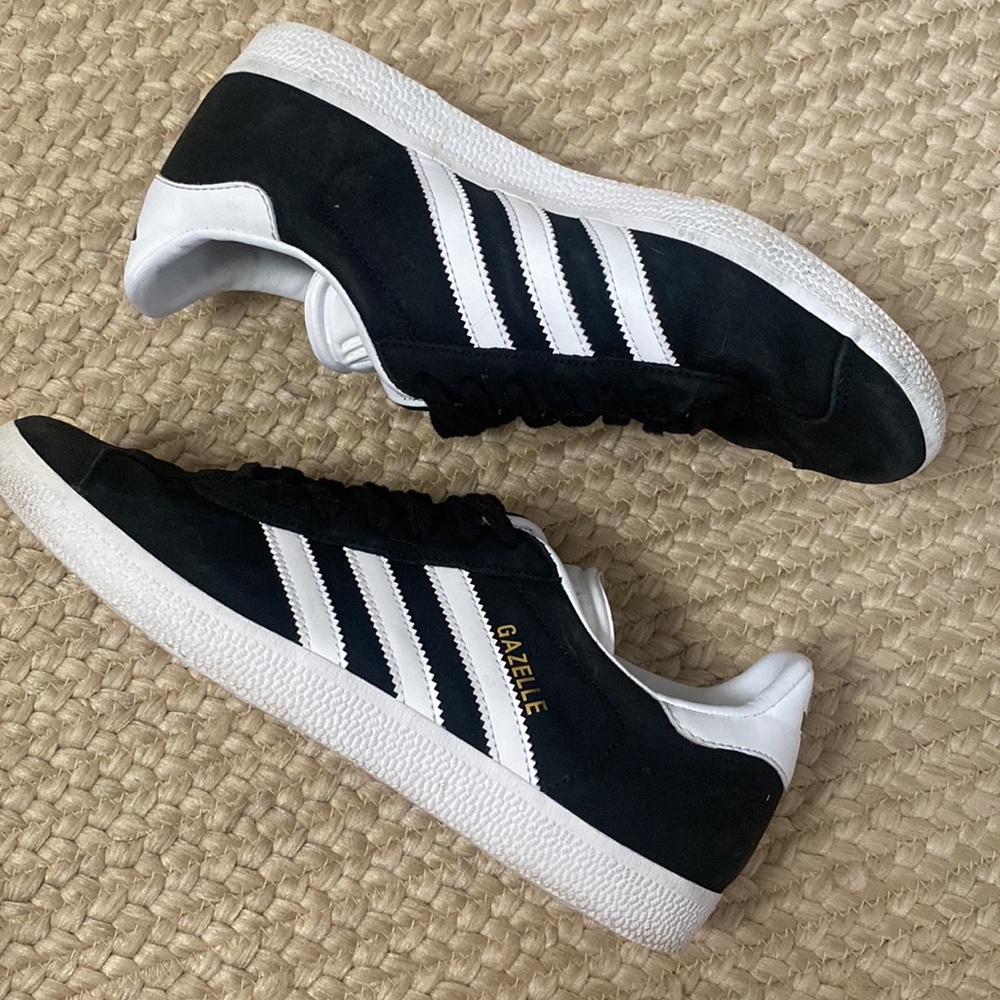 Adidas Originals Black Gazelle Sneakers